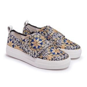 Anthropologie E8 by Miista Reanna Embroidered Platform Sneakers 38 EU / 7.5 US